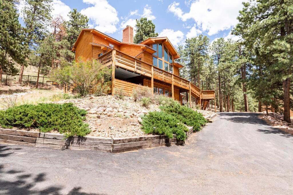 Private Hot Tub Overlooking Pikes Peak วูดแลนด์พาร์ค ภายนอก รูปภาพ